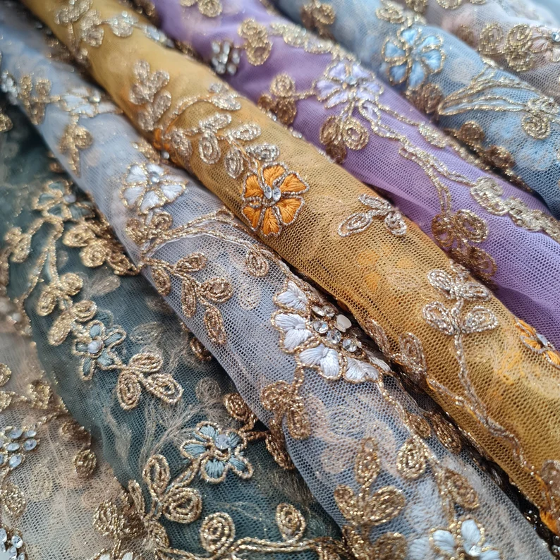 Handwork Net Embroidery Fabric